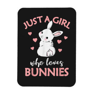 Magnet Flexible Juste Une Fille Qui Aime Les Lapins