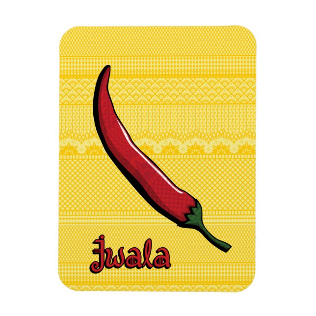 Magnet Flexible Jwala Chili poivron aimant flexible (Vertical)