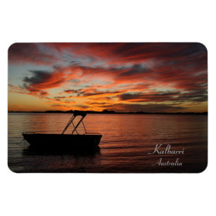 Magnet Flexible Kalbarri Sunset, Australie occidentale. Carte post