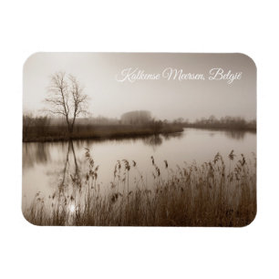 Magnet Flexible Kalkense meersen, Paysage Tranquille, Belgique