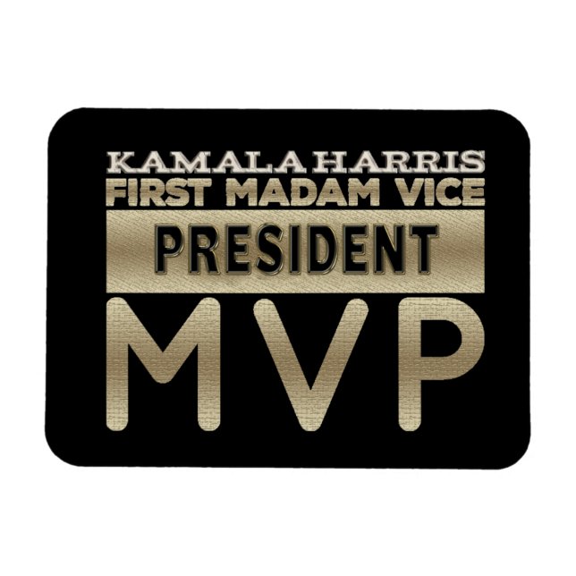 Magnet Flexible Kamala Harris Madame la Vice-présidente MVP (Horizontal)
