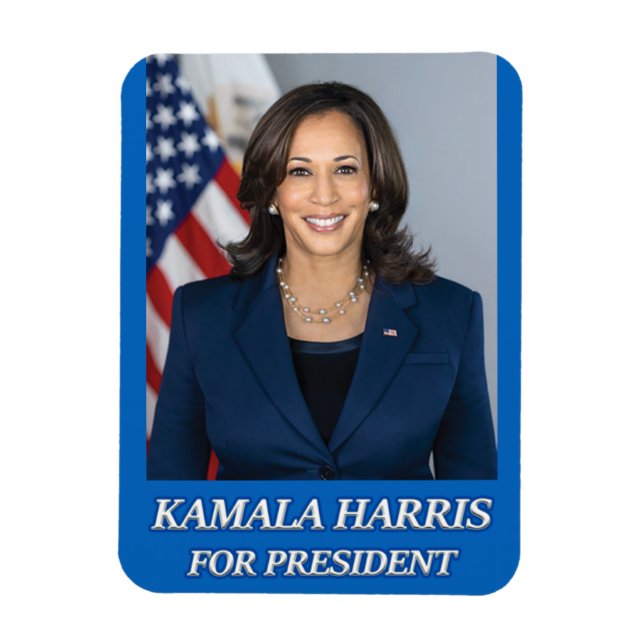 MAGNET FLEXIBLE KAMALA HARRIS POUR LE PRÉSIDENT 2024 (Vertical)