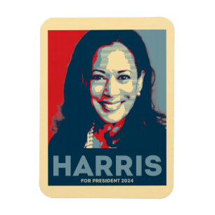 Magnet Flexible Kamala Harris pour le président 2024 - Hope