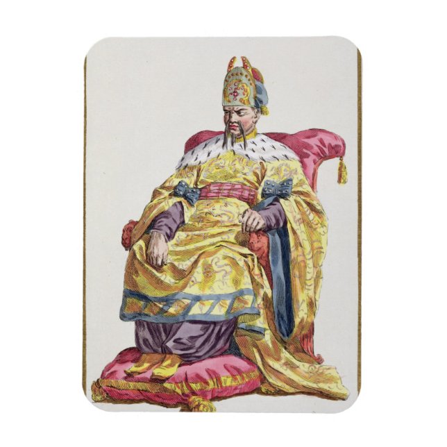 Magnet Flexible Kang Tsi (1662-1722) Empereur de Manchu de Chine (Vertical)