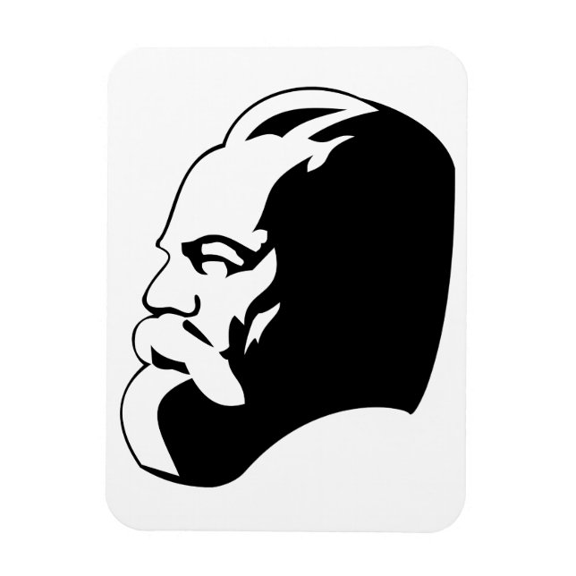 Magnet Flexible Karl Marx, Communism, Socialism, Soviet Union (Vertical)