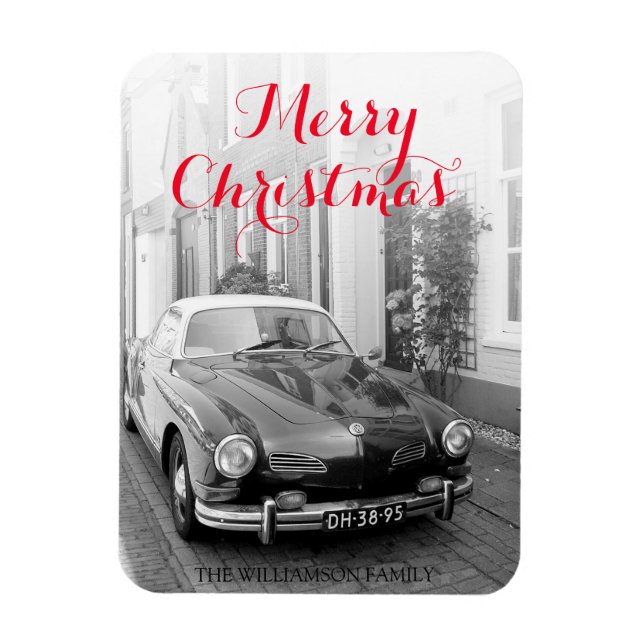 Magnet Flexible Karmann Ghia Classic Car Joyeux Noël (Vertical)