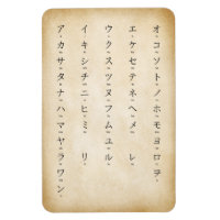 Katakana Avec Des Personnages Japonais Romaji
