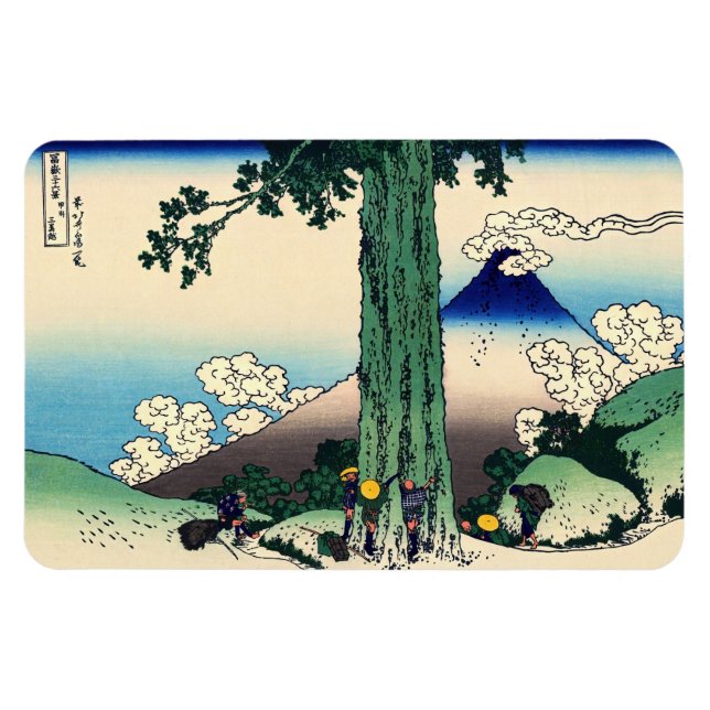 Magnet Flexible Katsushika Hokusai - Passe Mishima à Kai (Horizontal)