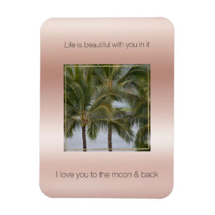 Magnet Flexible Kauai Hawaii Palm Trees Belle Vie