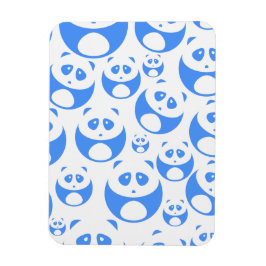 Magnet Flexible Kawaii Panda bébé bleu et blanc modèle