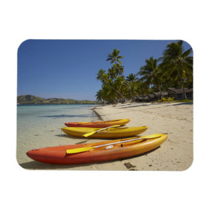 Magnet Flexible Kayaks on the beach, Plantation Island
