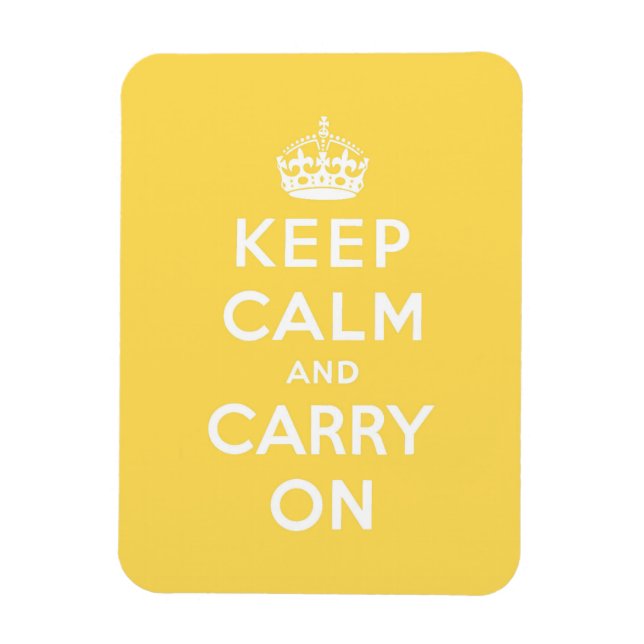 Magnet Flexible keep calm and carry on original (Vertical)