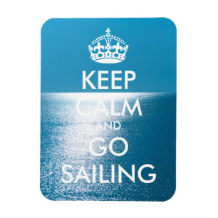 Magnet Flexible KEEP CALM et GO SAILING personnalisés