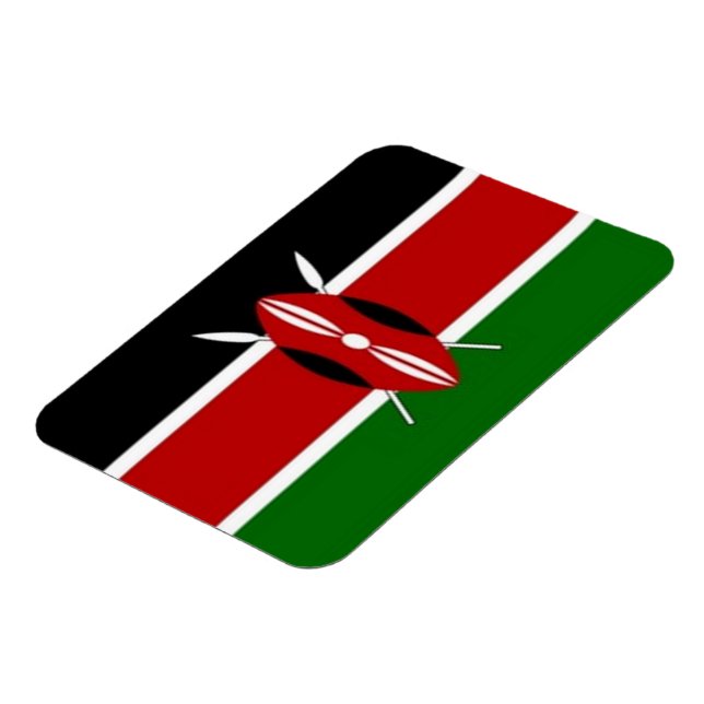 Magnet Flexible Kenya - Drapeau - (Côté Gauche)