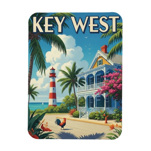 Magnet Flexible Key West Florida Travel (Vertical)