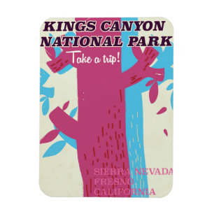 Magnet Flexible kings canyon national park, affiche en Californie