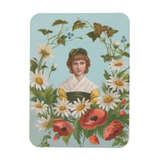 Magnet Flexible Kitschy Retro German Valentine's Card, 1884