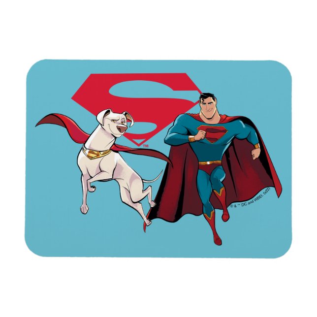 Magnet Flexible Krypto et Superman (Horizontal)