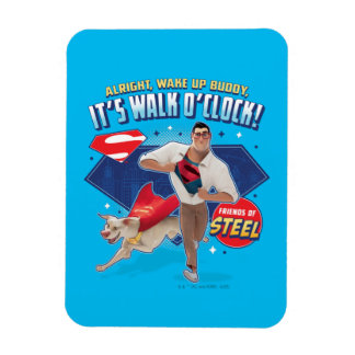 Magnet Flexible Krypto & Superman - C'est Walk O'Clock !