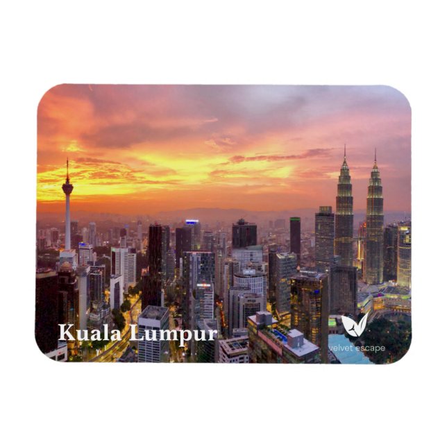 Magnet Flexible Kuala Lumpur - aimant par Velvet Escape (Horizontal)