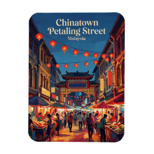 Magnet Flexible Kuala Lumpur - Quartier chinois (rue Petaling)