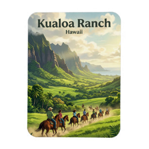 Magnet Flexible Kualoa Ranch Hawaï