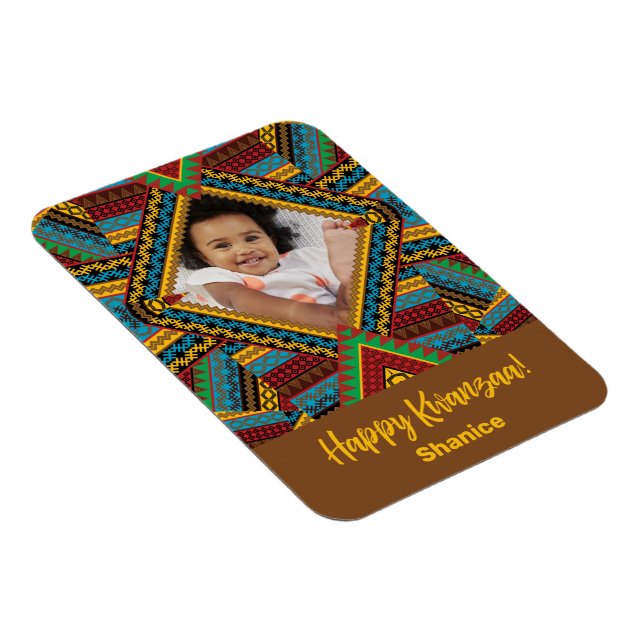 Magnet Flexible Kwanzaa Patter Diamond Couleur Lumineuse Personnal (Côté Droit)