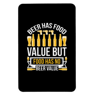 Magnet Flexible La bière a une valeur alimentaire Anniversaire