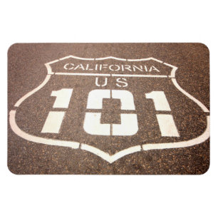 Magnet Flexible La Californie et route des États-Unis 101