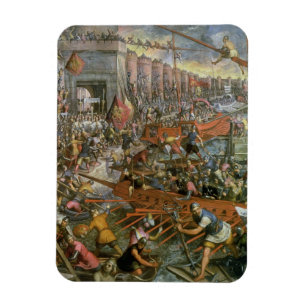 Magnet Flexible La capture de Constantinople en 1204 (huile sur ca