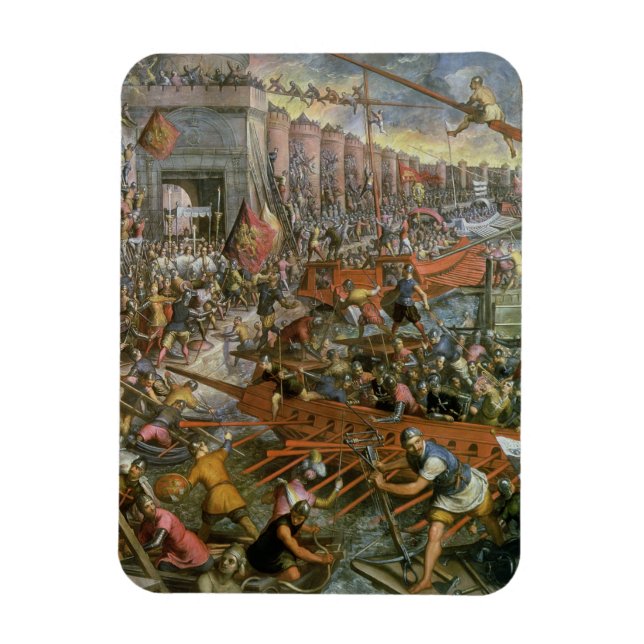 Magnet Flexible La capture de Constantinople en 1204 (huile sur ca (Vertical)