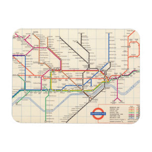 Magnet Flexible La carte souterraine de Londres