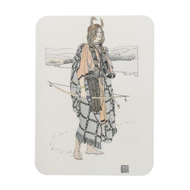 Magnet Flexible La Chasse (par Ann Macbeth) (Vertical)