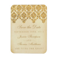 La collection Vintage Glam Gold Mariage damassé
