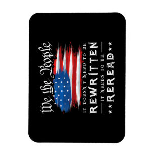 Magnet Flexible La Constitution américaine du drapeau doit être re