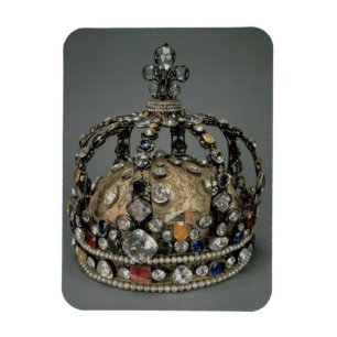Magnet Flexible La couronne de Louis XV, 1722 (argent doré, repla