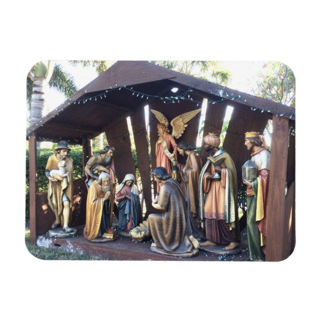 Magnet Flexible La crèche de Noël. Sanibel Est., USA. (Horizontal)