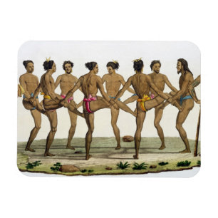 Magnet Flexible La danse des insulaires de Caroline, plaquent 22
