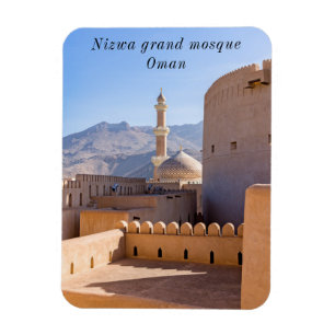 Magnet Flexible La Grande mosquée et le minaret à Nizwa - Oman