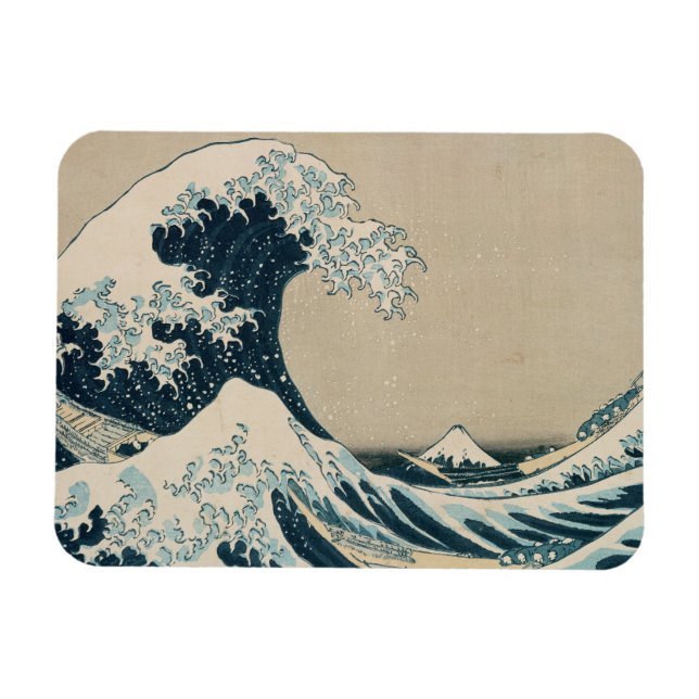 Magnet Flexible La Grande Vague au large de Kanagawa (Horizontal)
