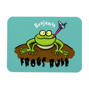 Magnet Flexible La grenouille règle drôle dessin de grenouille v