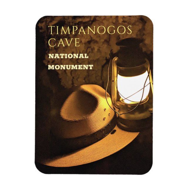Magnet Flexible La grotte de Timpanogos, Casquette et lanterne de  (Vertical)