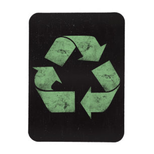Magnet Flexible La grunge vintage réutilisent le symbole