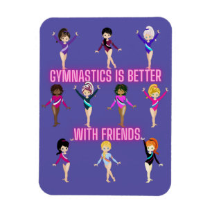 Magnet Flexible La Gymnastique Est Mieux Avec Les Amis