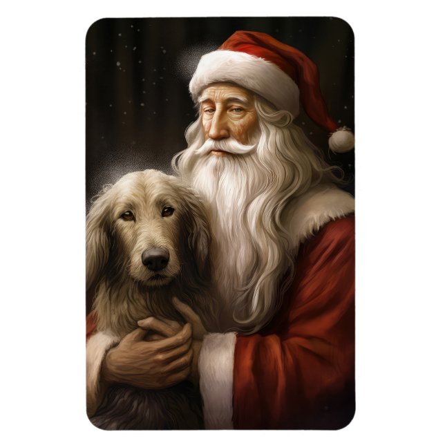 Magnet Flexible La hache afghane avec le Père Noël Festif Noël (Vertical)