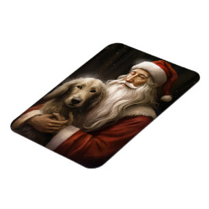 Magnet Flexible La hache afghane avec le Père Noël Festif Noël