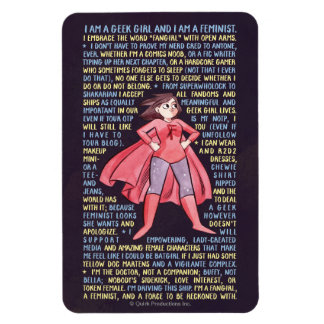 Magnet Flexible La Litanie de la fille Geek pour le féminisme
