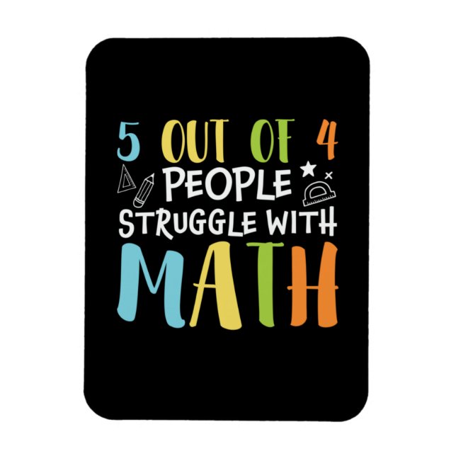 Magnet Flexible La lutte des professeurs de mathématiques avec les (Vertical)