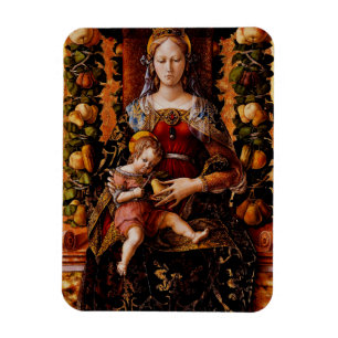 Magnet Flexible La Madonna della Candeletta Carlo Crivelli Art