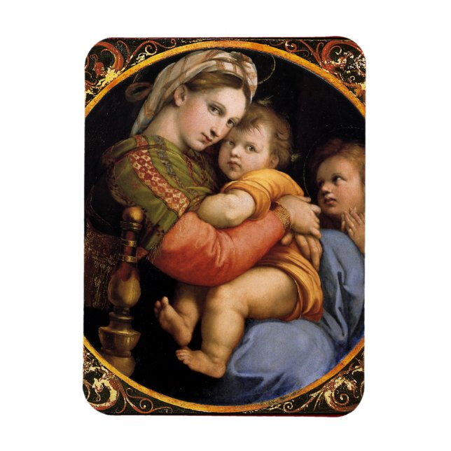 Magnet Flexible La Madonna della sedia de Raphael (Vertical)